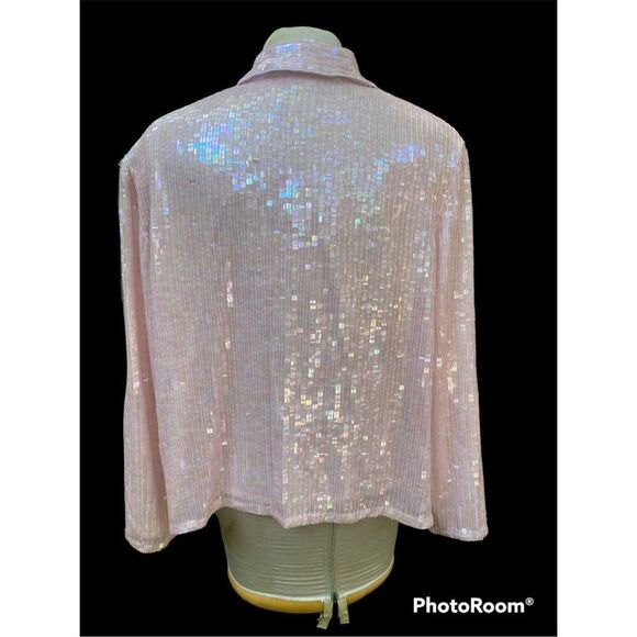 Sequin Jacket by Together.  Plus size 22.  Collared hook closure Swiftie Lover - Picture 9 of 13